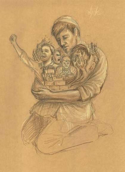 A drawing by Itamar Rubner