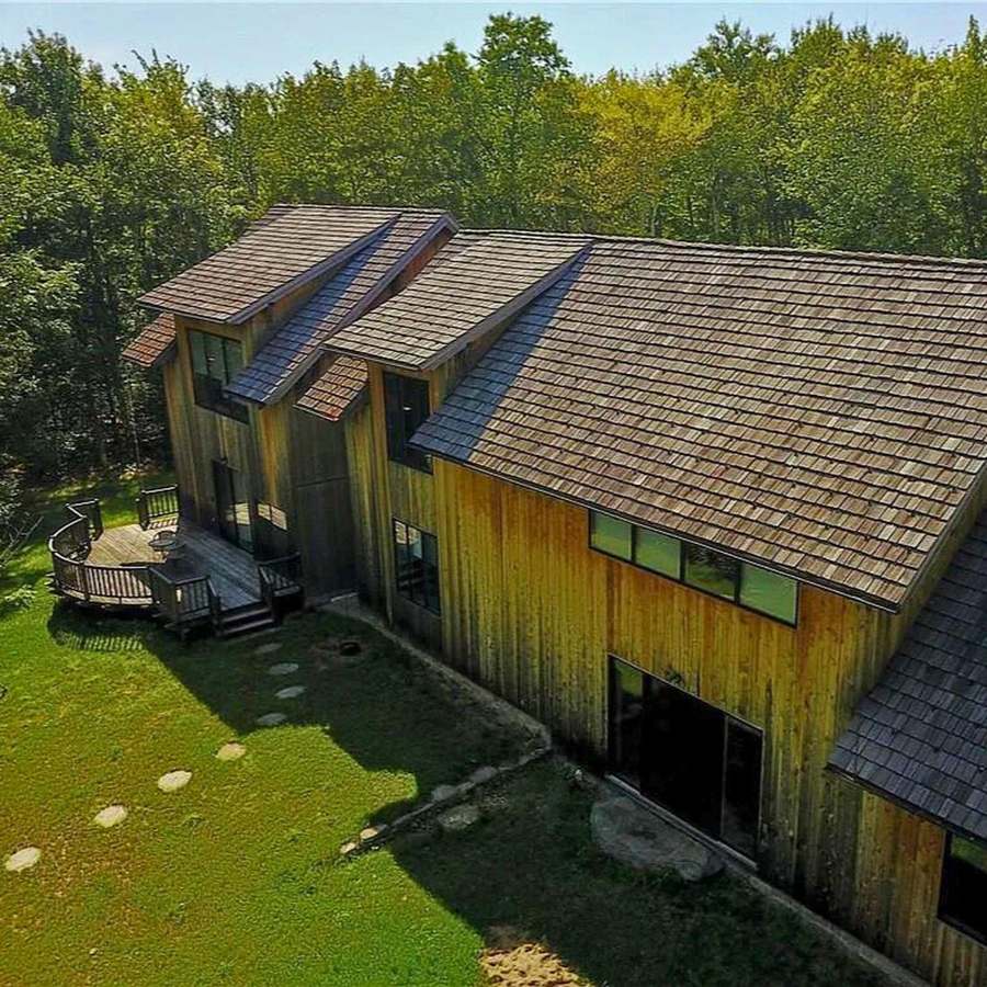 The lodge from above