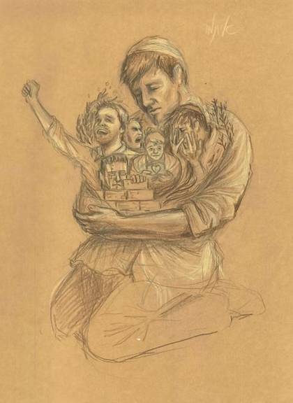 A drawing by Itamar Rubner